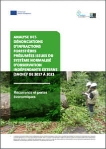 Lire la suite à propos de l’article ANALYSE DES DÉNONCIATIONS D’INFRACTIONS FORESTIÈRES PRÉSUMÉES ISSUES DU SYSTÈME NORMALISÉ D’OBSERVATION INDÉPENDANTE EXTERNE (SNOIE)1 DE 2017 À 2021: Récurrence et pertes économiques