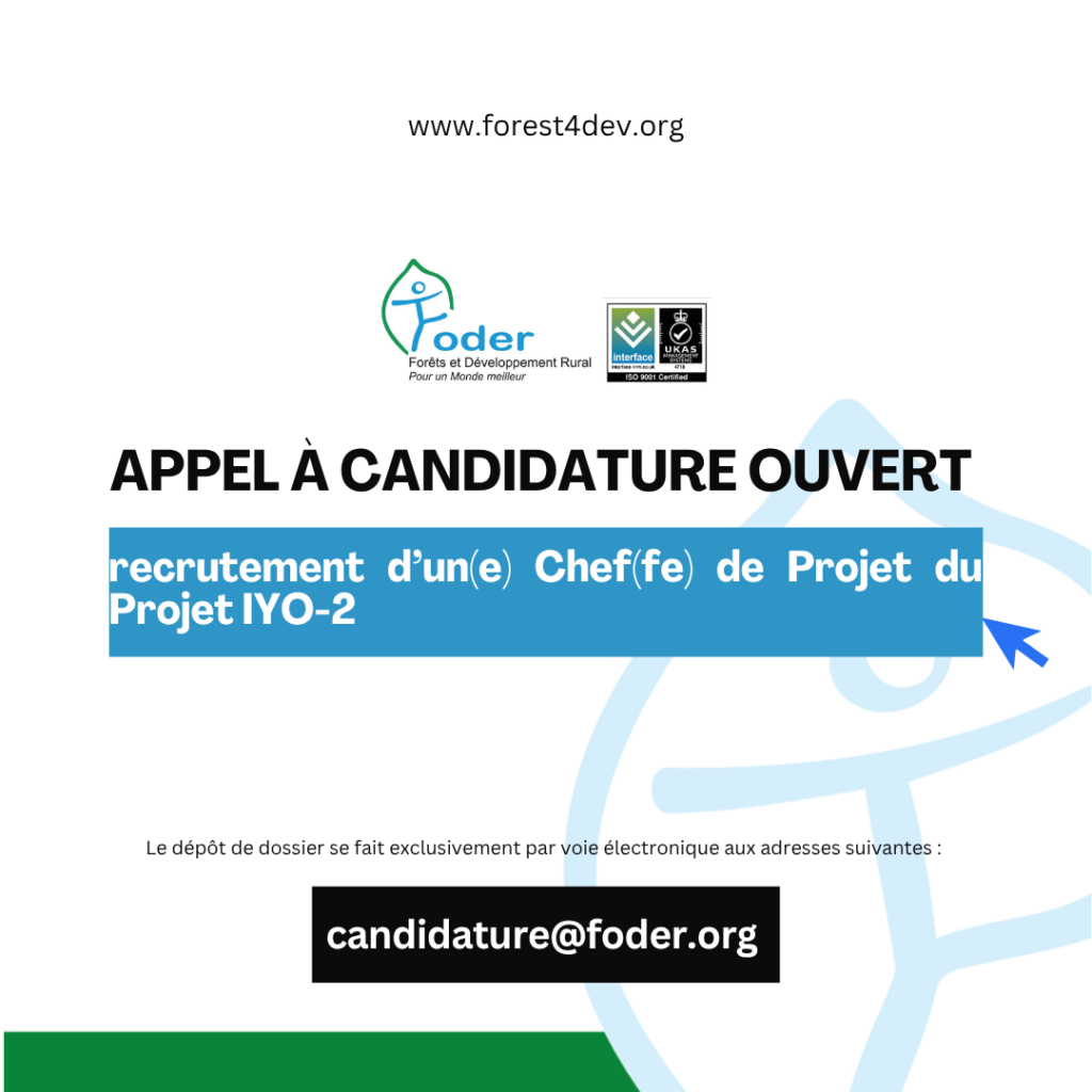recrutement d’un(e) Chef(fe) de Projet du Projet IYO-2