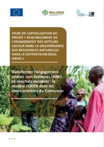 Lire la suite à propos de l’article FICHE DE CAPITALISATION DU PROJET RENFORCEMENT DE L&rsquo;ENGAGEMENT DES ACTEURS LOCAUX DANS LA GOUVERNANCE DES RESSOURCES NATURELLES DANS LA SEPTENTRION (REAL GRNS)